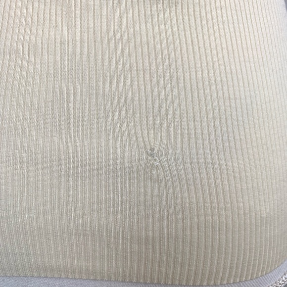 Theory Cream Button Shoulder Turtleneck - Picture 6 of 8